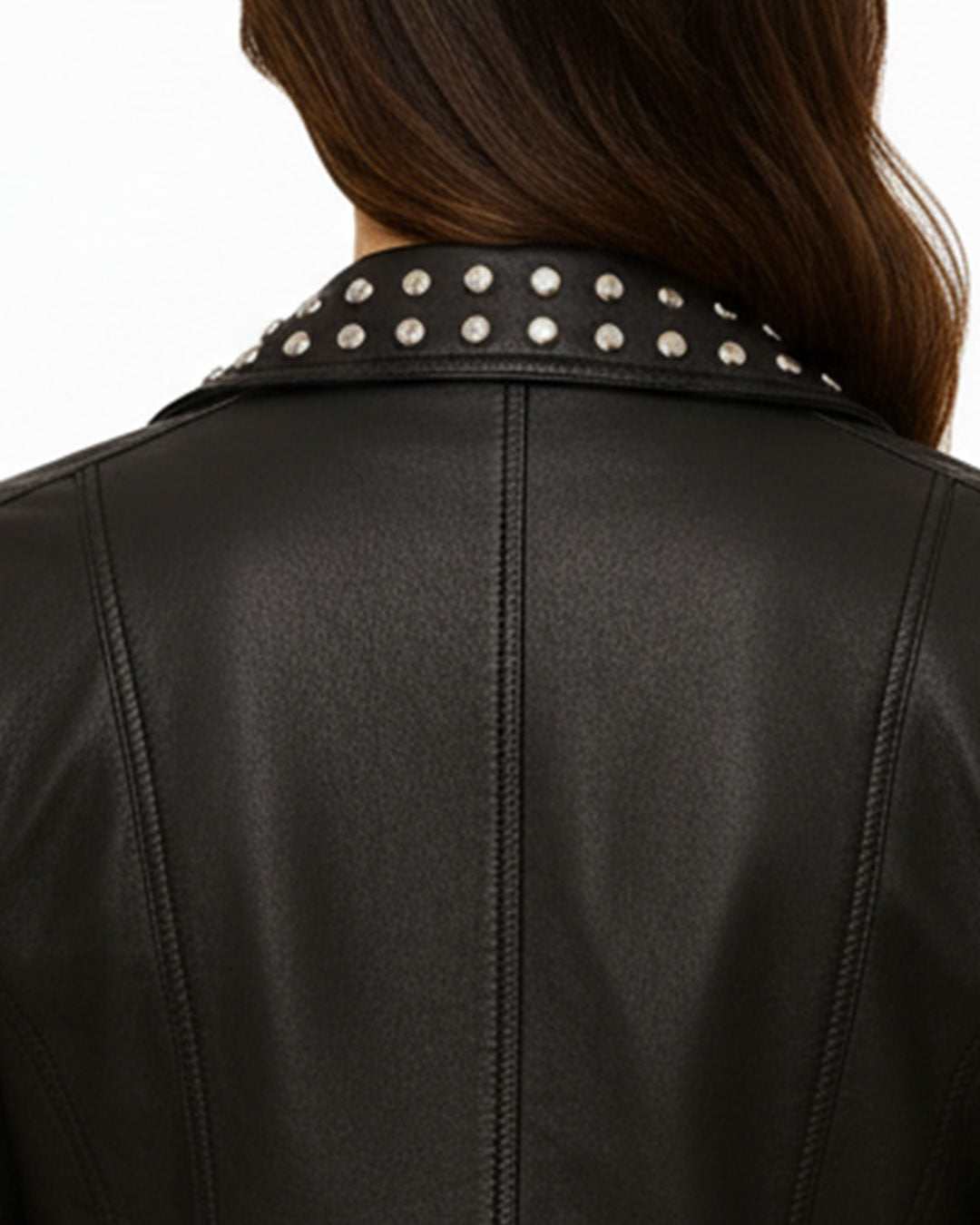 Black Studded Leather Jacket