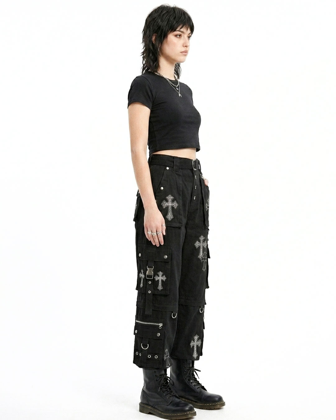 Women’s Gothic Cross Cargo Pants