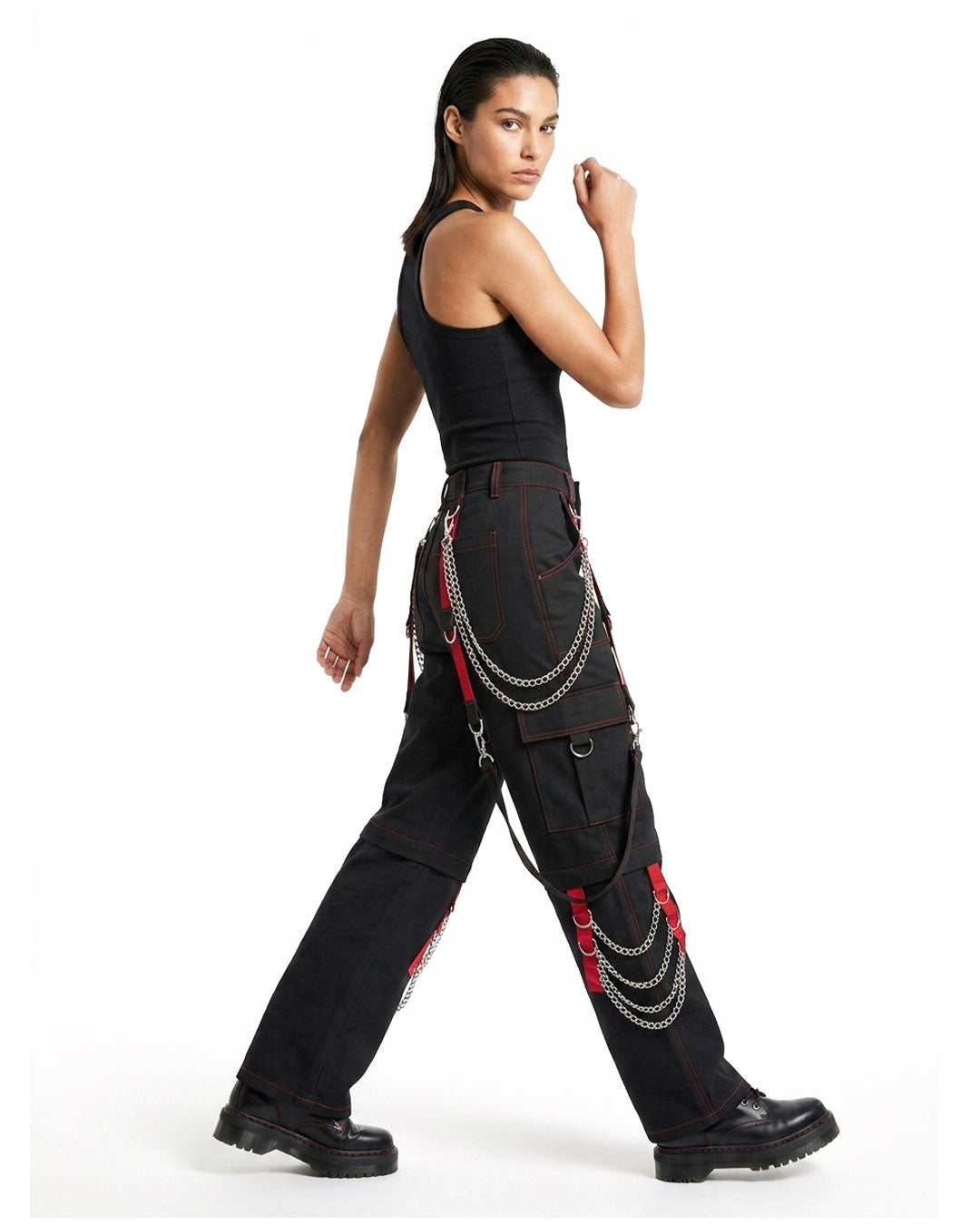Women's Gothic Punk Cargo Pants
