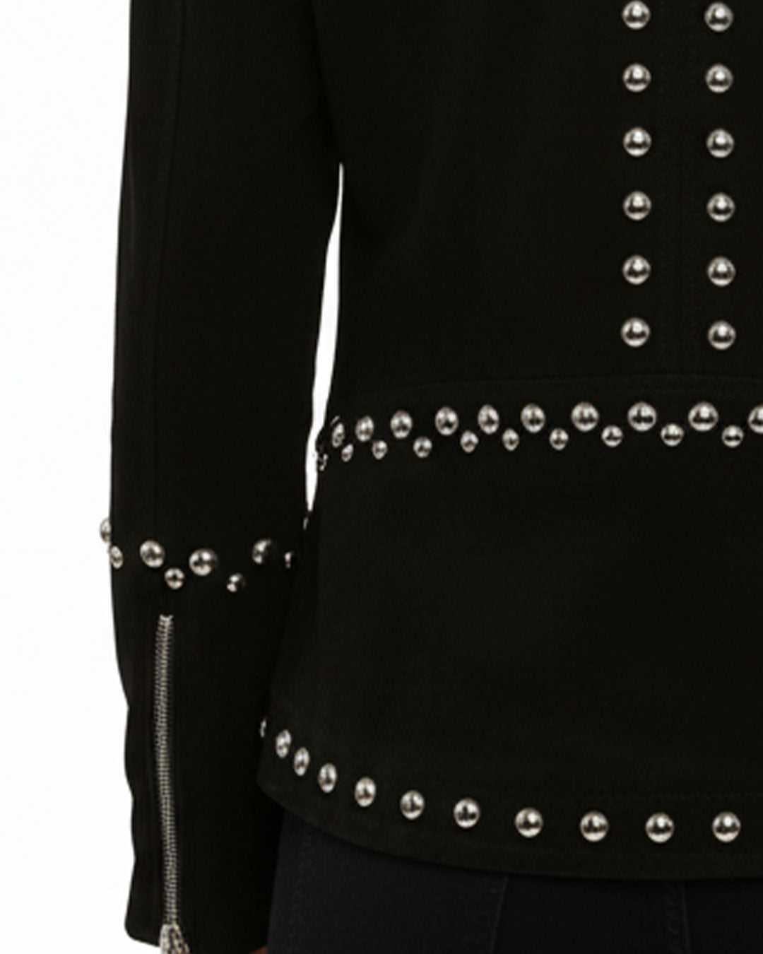 Studded Suede Leather