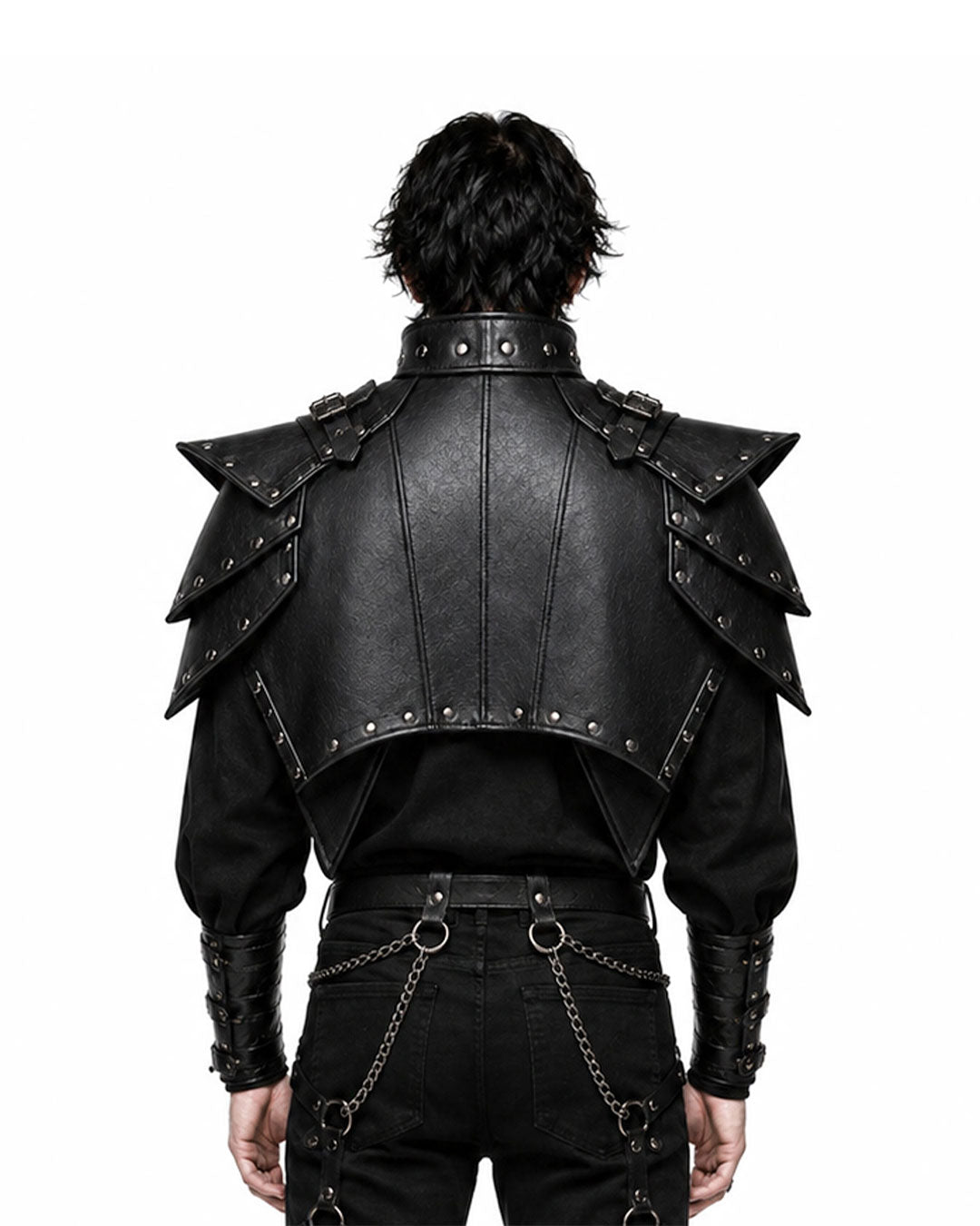 Men’s Gothic Leather Shoulder Cape