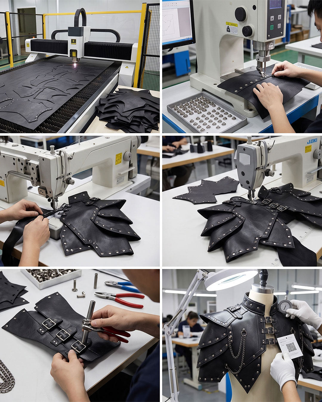 Men’s Gothic Leather Shoulder Cape