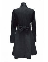 Black Gothic Long Coat For Women -   - Trippprs