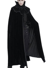 Black Stand Collar Gothic Cloak -   - Trippprs