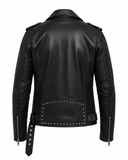 Black Rocker Studded Leather Jacket