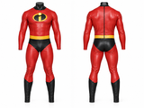 Men's The Incredibles Costume – Red Faux Leather Superhero Suit