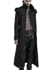 Men's Black Long Coat -  -  - Trippprs