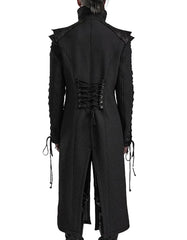 Men's Black Long Coat -  -  - Trippprs