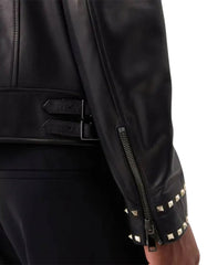 Men’s Rockstud Embellished Black Jacket -  -  - Trippprs