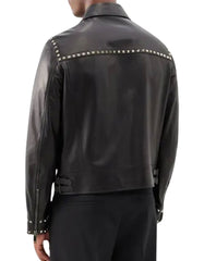 Men’s Rockstud Embellished Black Jacket -  -  - Trippprs