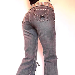 Gothic Halloween Skull & Pumpkin Pants – Spooky Streetwear Style