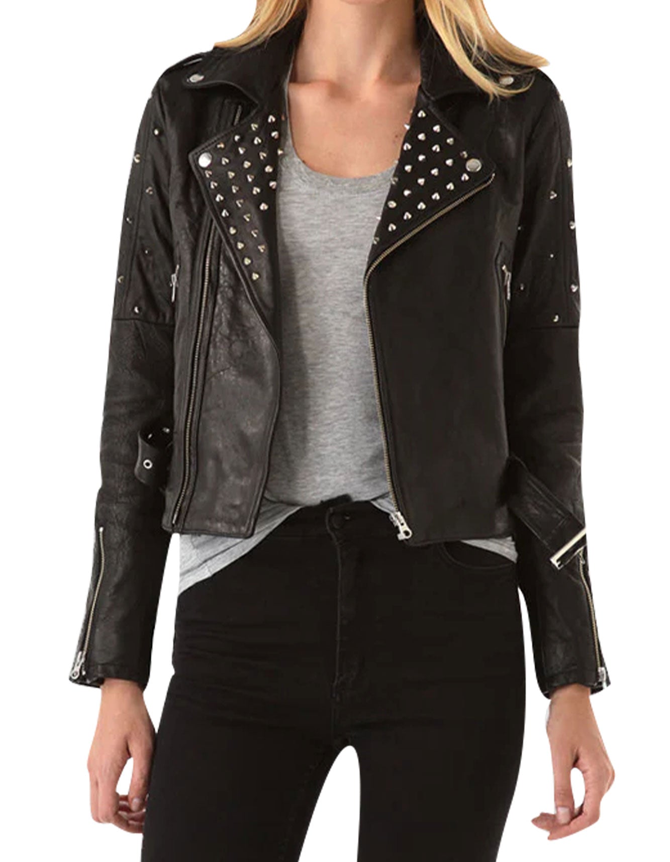 Phoenix Rise Black Studded Jacket -  -  - Trippprs