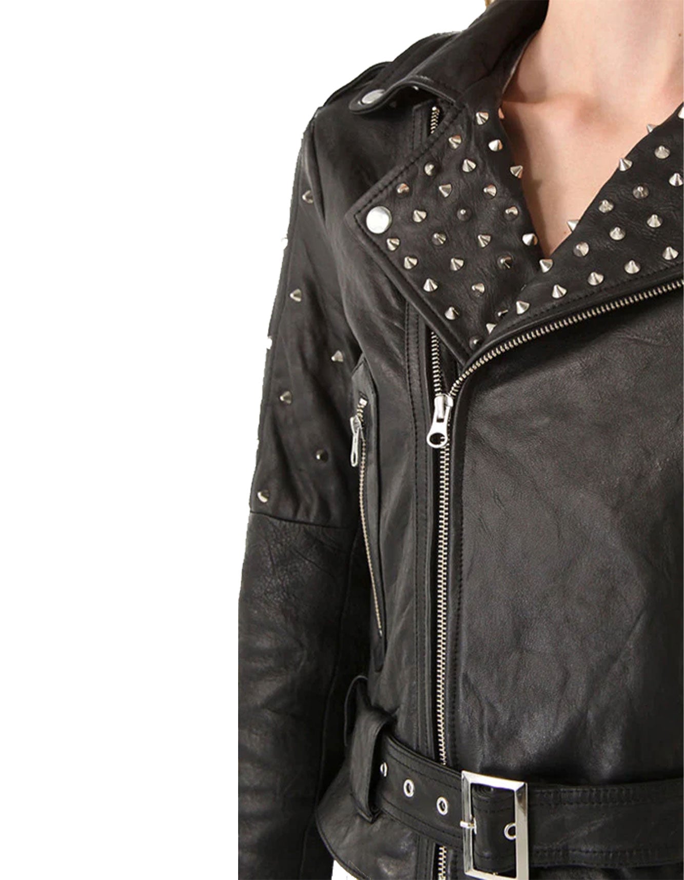 Phoenix Rise Black Studded Jacket -  -  - Trippprs