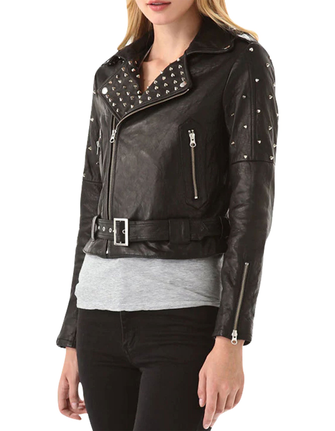 Phoenix Rise Black Studded Jacket -  -  - Trippprs