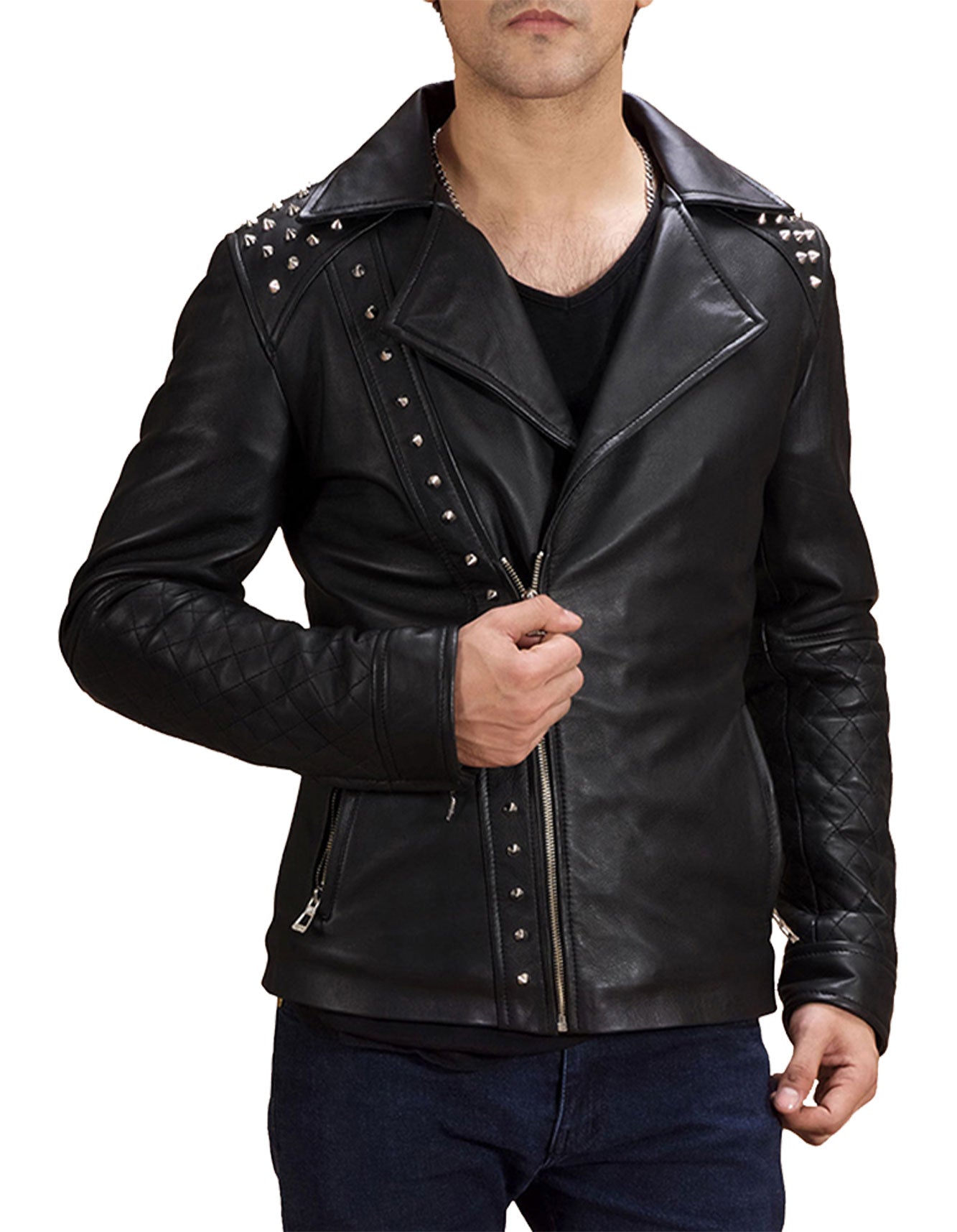 Rebel Style Silver Stud Jacket -  -  - Trippprs