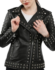 Rebellious Edge Black Studded Jacket -  -  - Trippprs