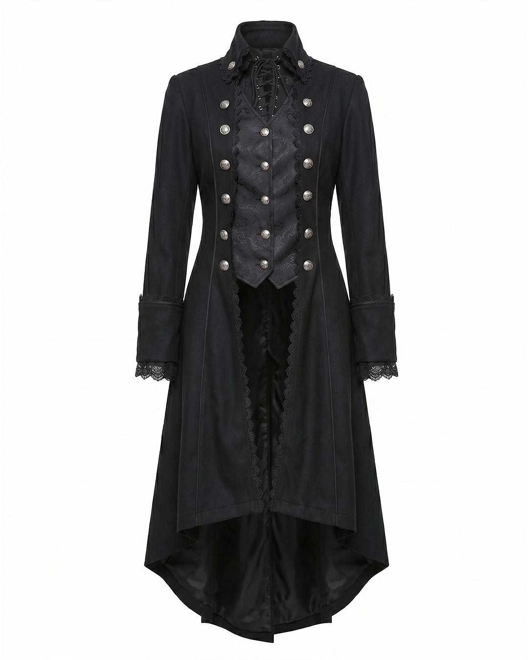 Women's Black Gothic Long Coat