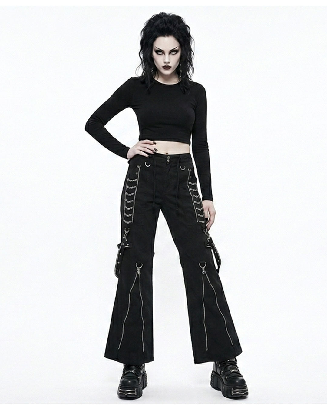 Shadowlace Gothic Chain Pants