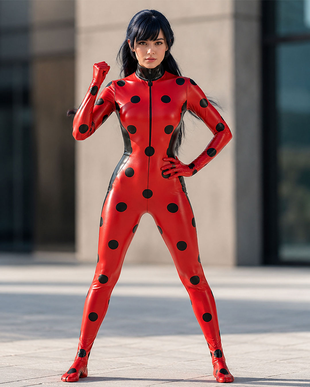Red Ladybug Cosplay Suit