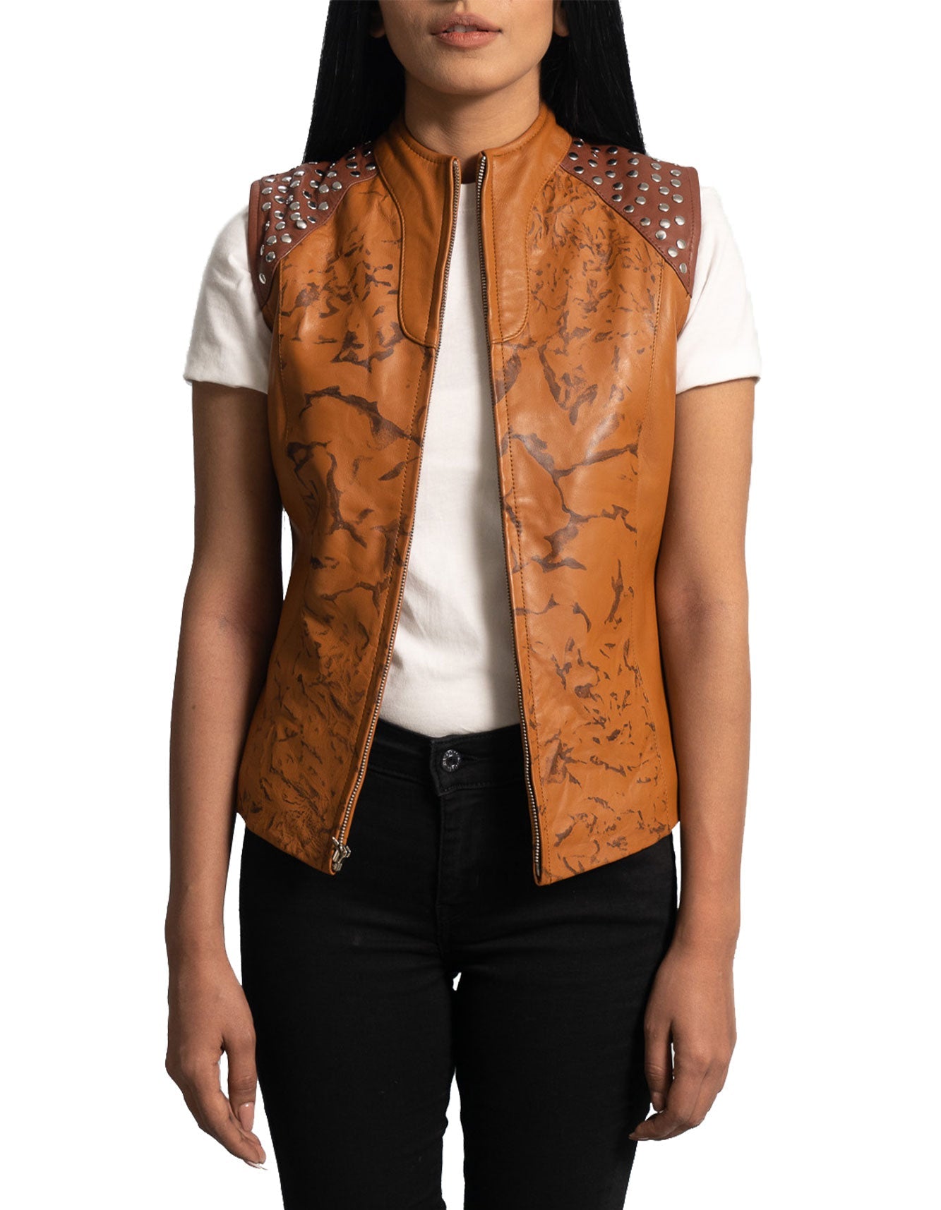 Women -Westina -Leather -Vest