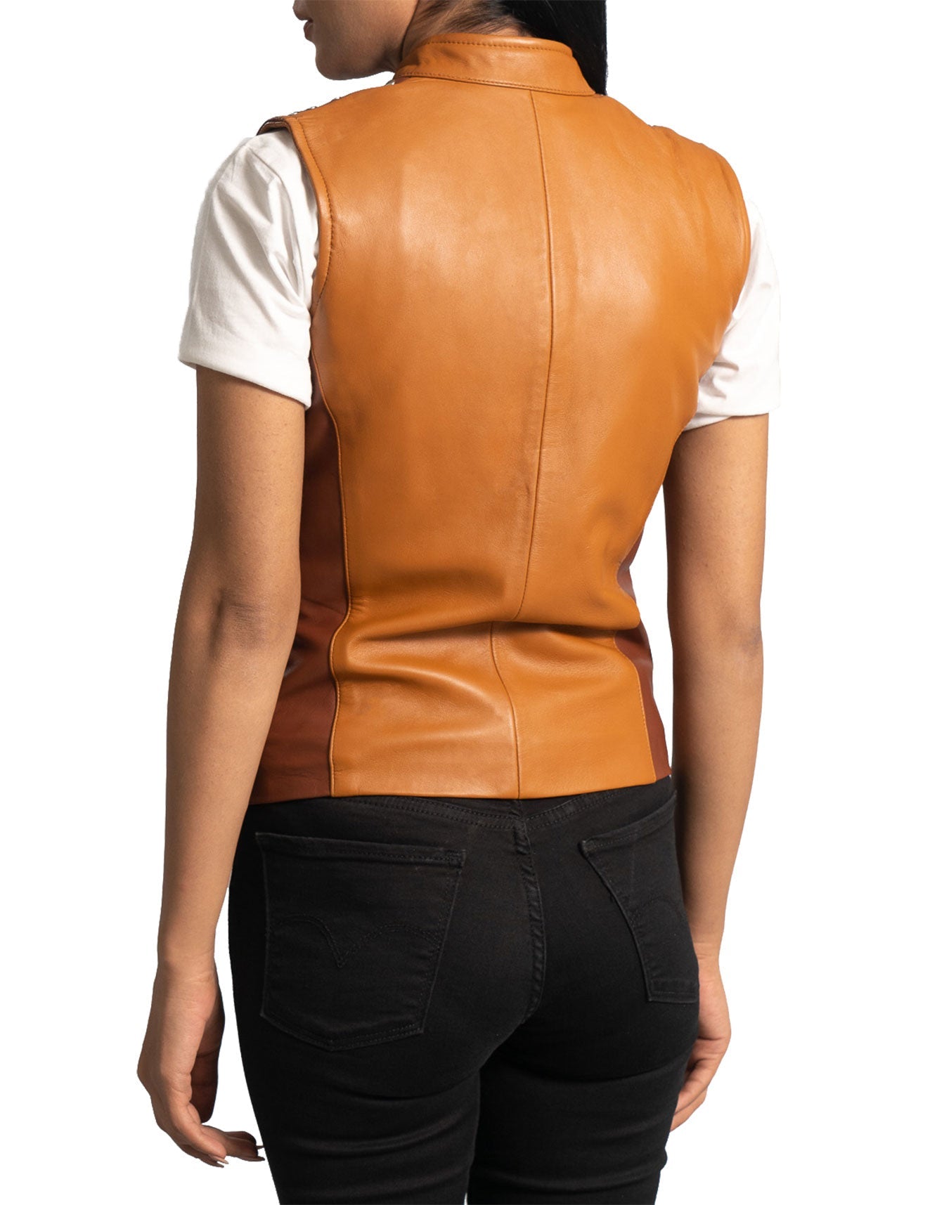 Women Westina Leather Vest -  -  - Trippprs