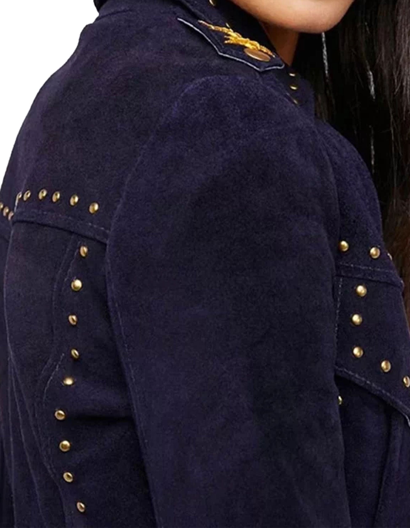 Women’s Cropped Suede Leather Jacket -  -  - Trippprs
