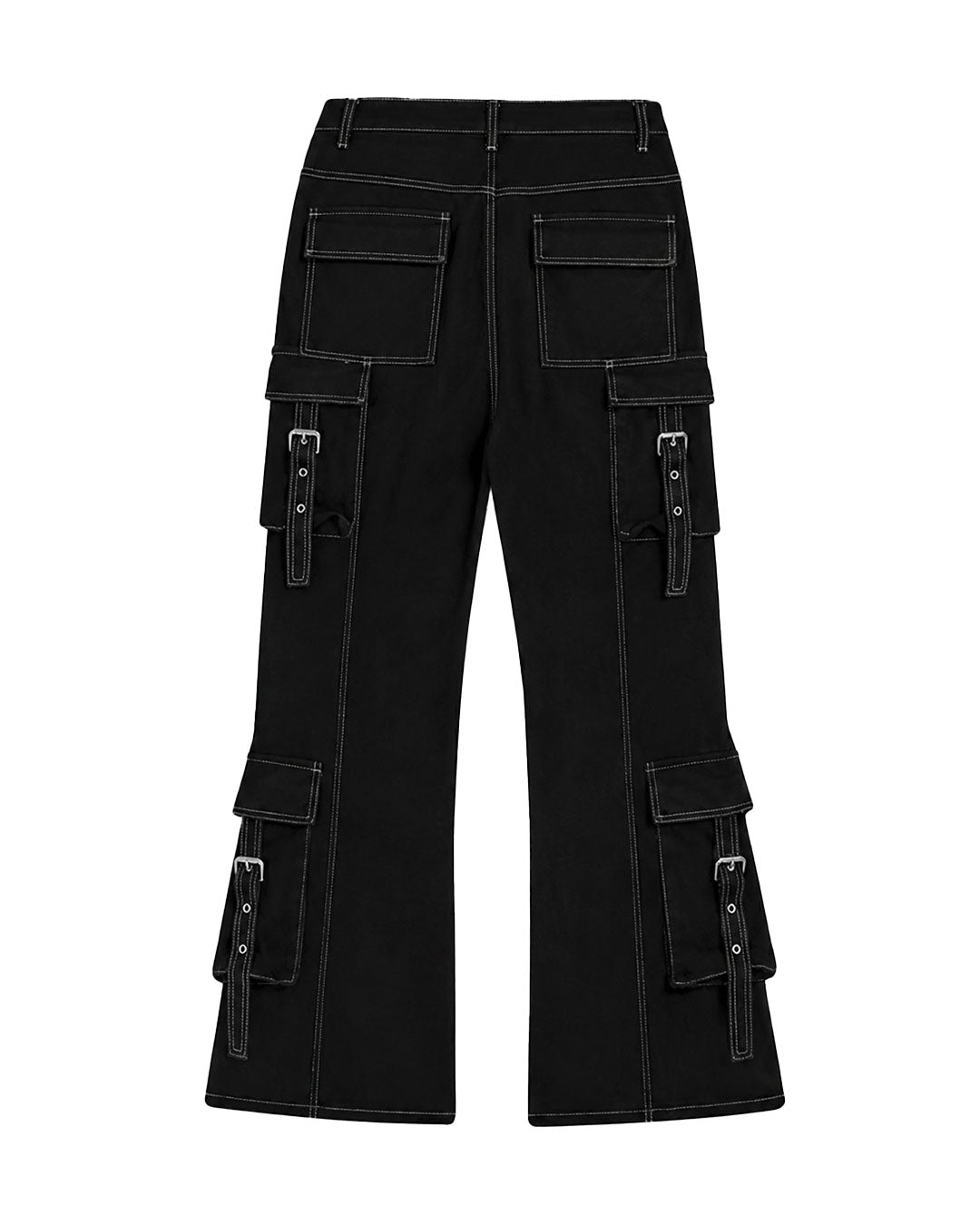 Teen Girl Contrast Stitch Black Jeans
