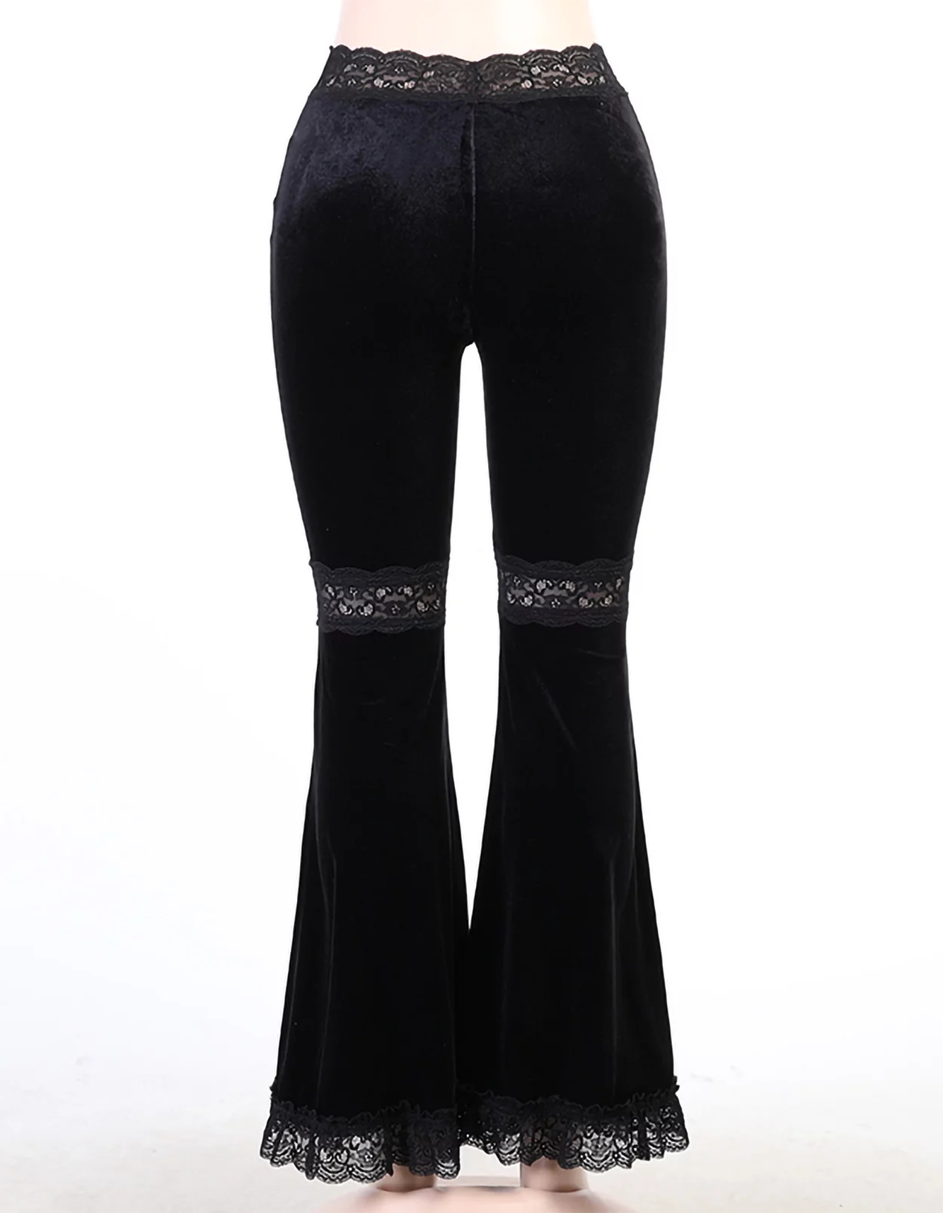 Women’s Sexy Lace Flare Pants – Aesthetic Sheer & Stylish Design