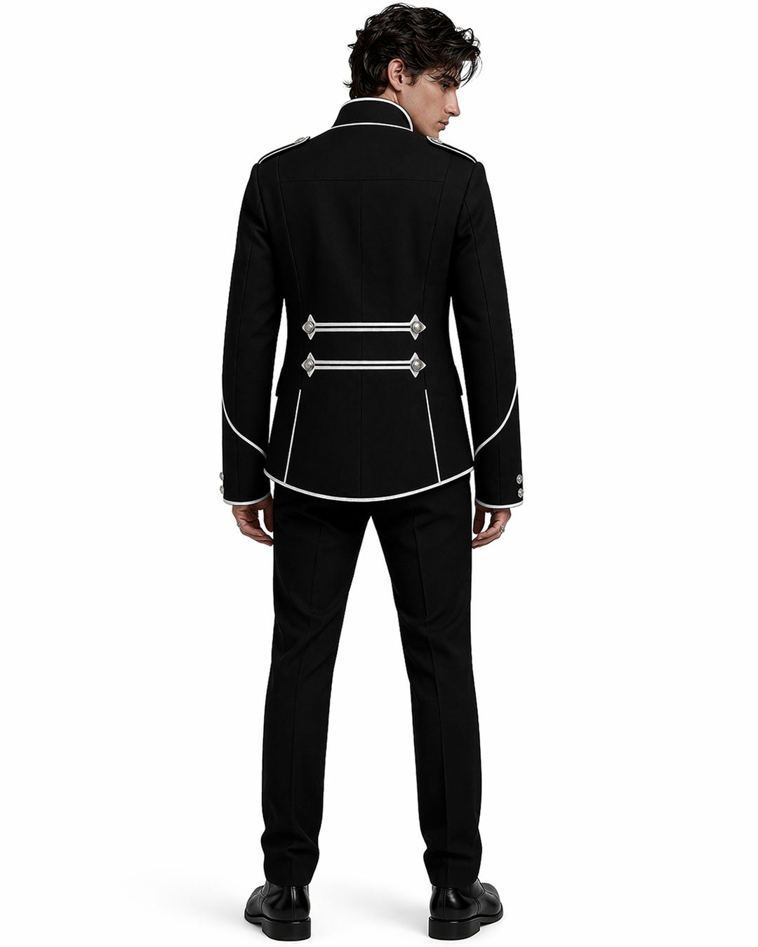 Black & White Military Jacket