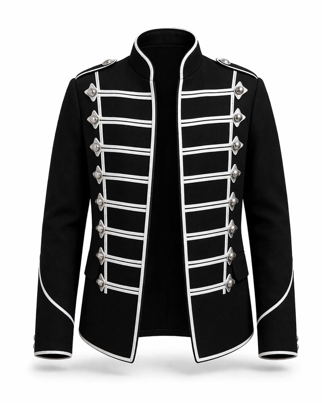 Black & White Military Jacket