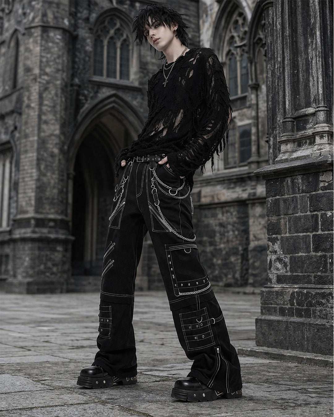 Unisex Obsidian Rift Cargo Pants