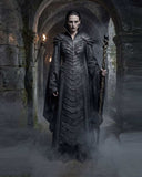 Dragon Scale Magus black wizard robe with dragon-scale armor design and imposing silhouette