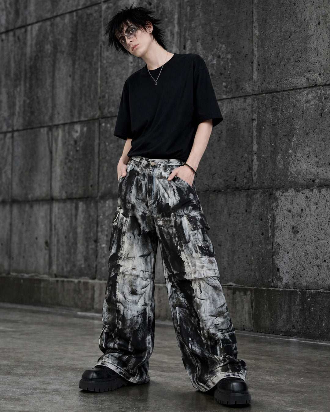 Acid Dye - Men's Gothic Cargo Pants
