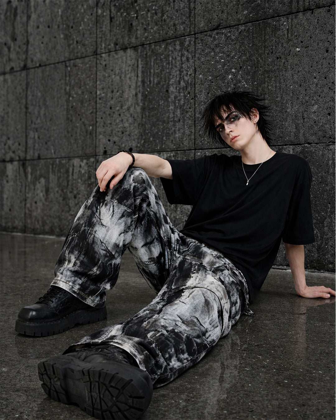 Acid Dye - Men's Gothic Cargo Pants