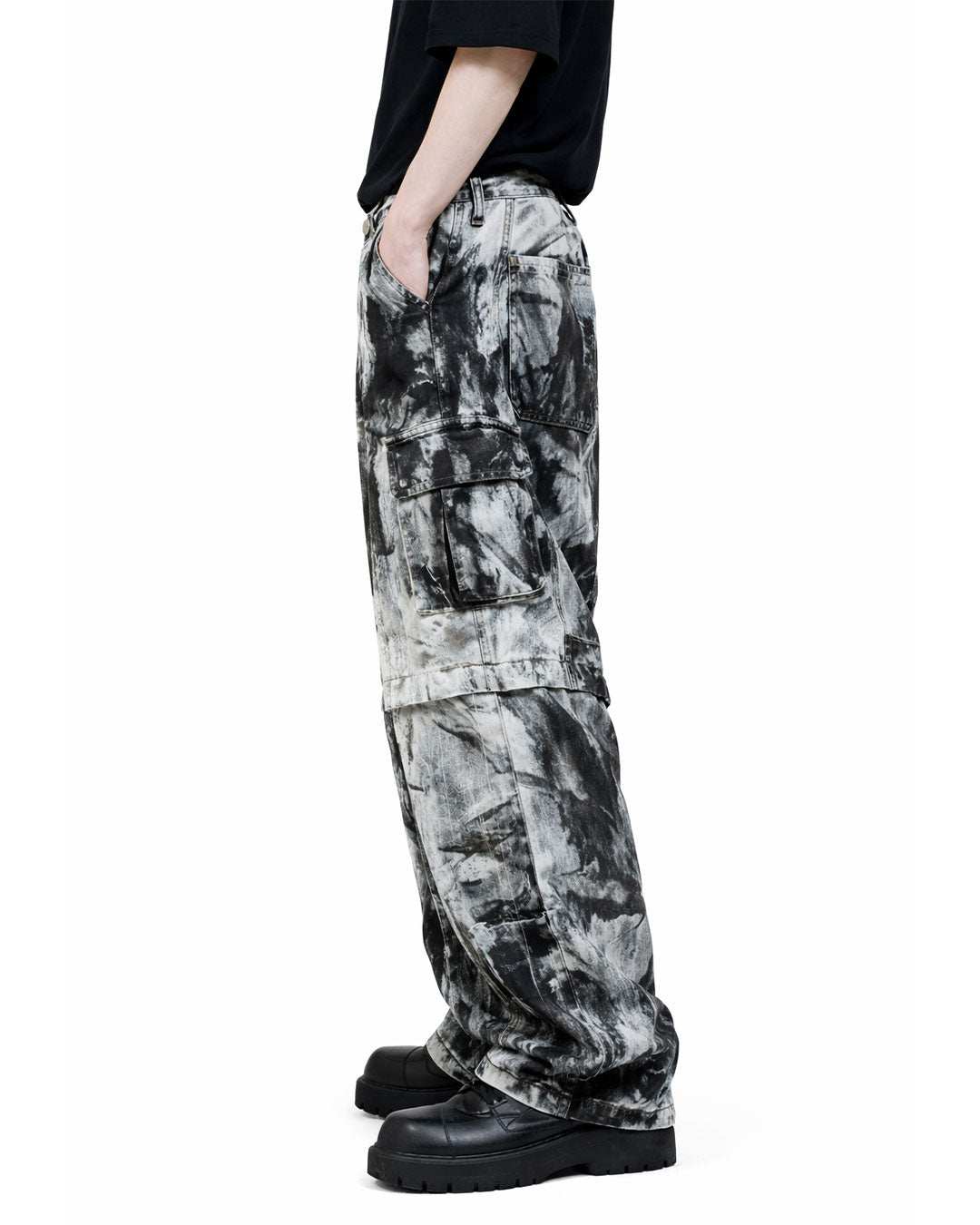 Acid Dye - Men's Gothic Cargo Pants