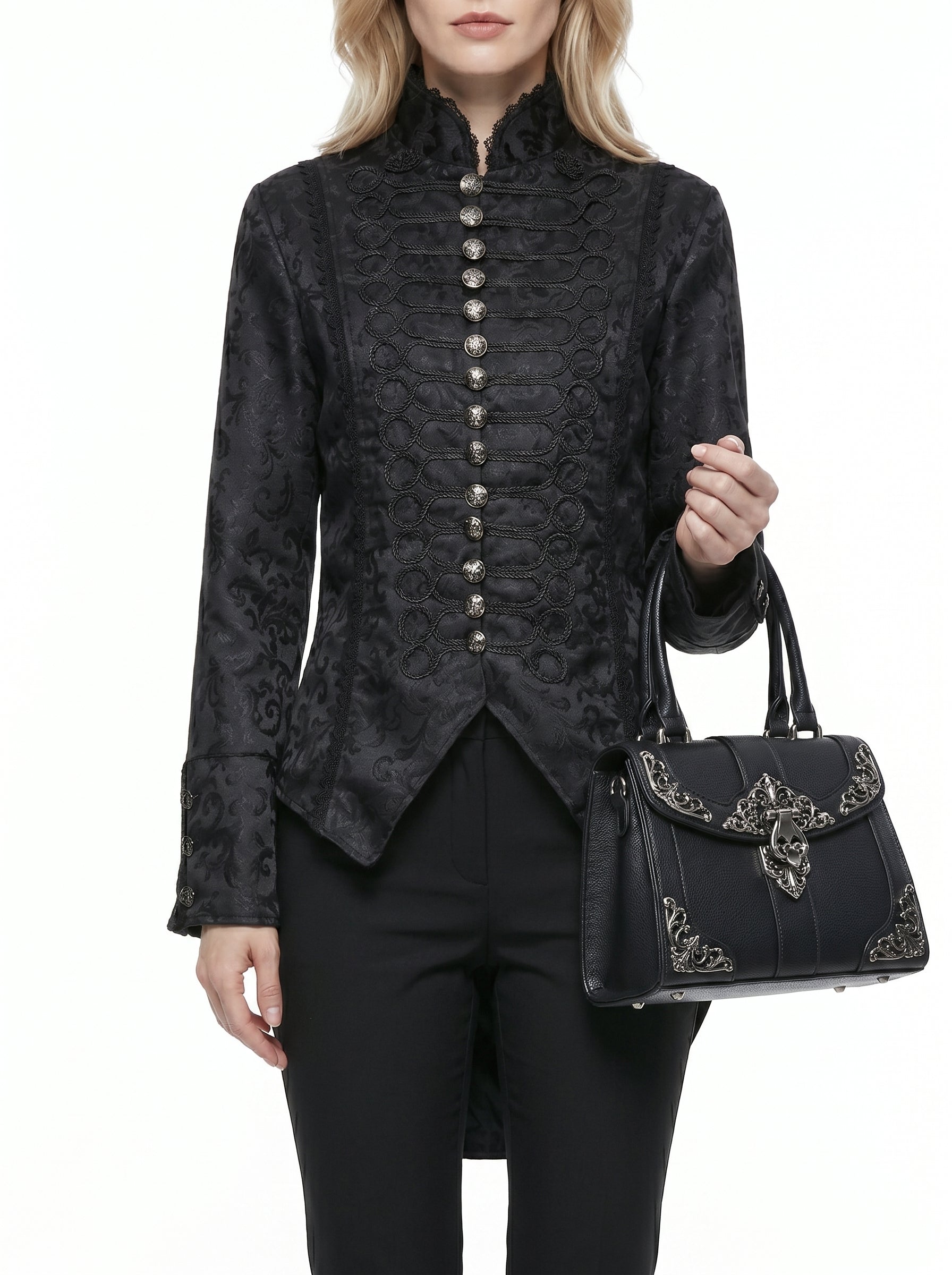 Women's Brocade Gothic Victorian Tailcoat
